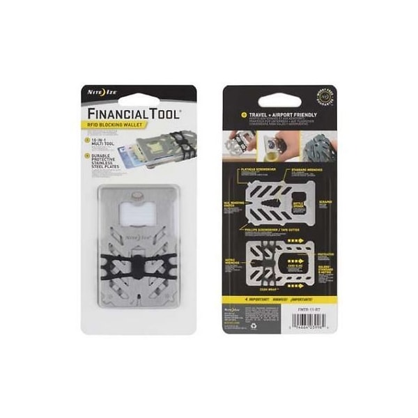 Nite Ize 2021 Nite Ize Financial Tool Rfid Blocking Wallet, Stainless NIT-FMTR-11-R7 - main